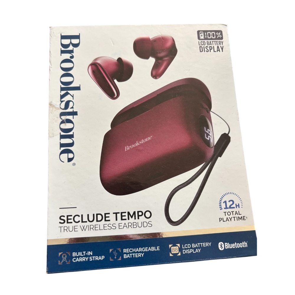 NWT Brookstone Seclude Tempo Wireless Earbuds